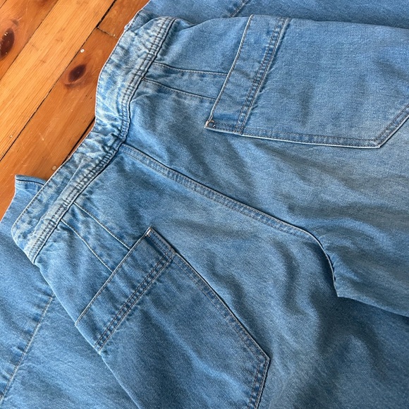 Free people We the Free Talia Wide Leg jeans cotton 28 bright blue - Picture 6 of 9